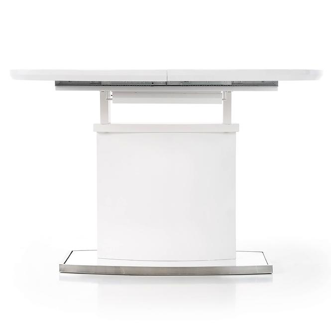 Rozkladací stôl Federico 120/160x120cm Mdf/Oceľ – Biely