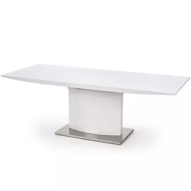 Rozkladací stôl Marcello 180/220x90cm Mdf/Oceľ – Biely