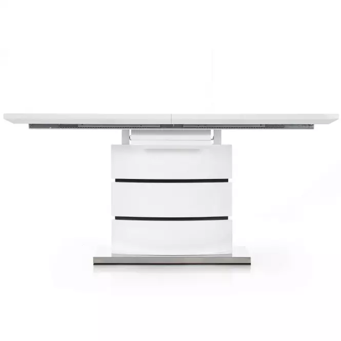 Rozkladací stôl Nobel 160/200x90cm Mdf/Oceľ – Biely