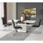 Rozkladací stôl Nord 140/180x80cm Mdf/Oceľ – Biely/Čierna,4
