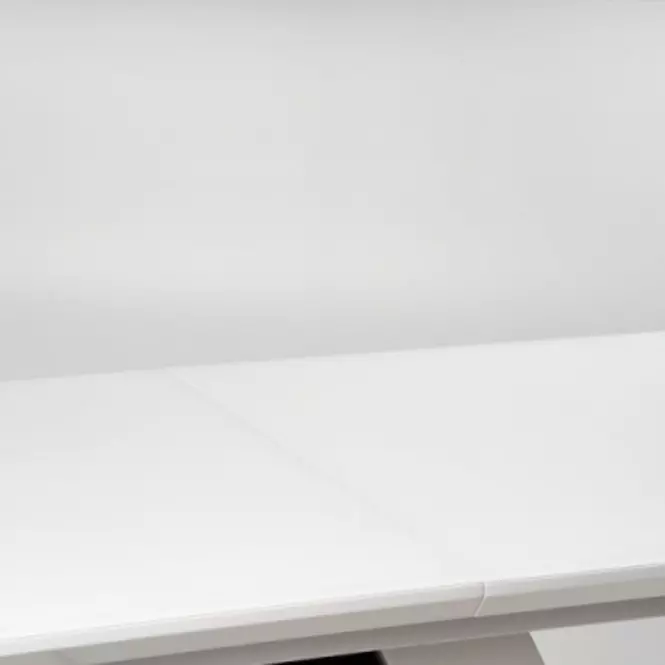 Rozkladací stôl Mortis 160/200x90cm Mdf – Biely/Tmavé Popolavý