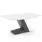 Rozkladací stôl Mortis 160/200x90cm Mdf – Biely/Tmavé Popolavý,3