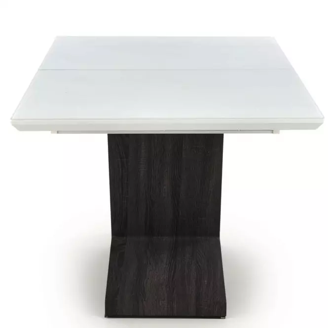 Rozkladací stôl Mortis 160/200x90cm Mdf – Biely/Tmavé Popolavý,4