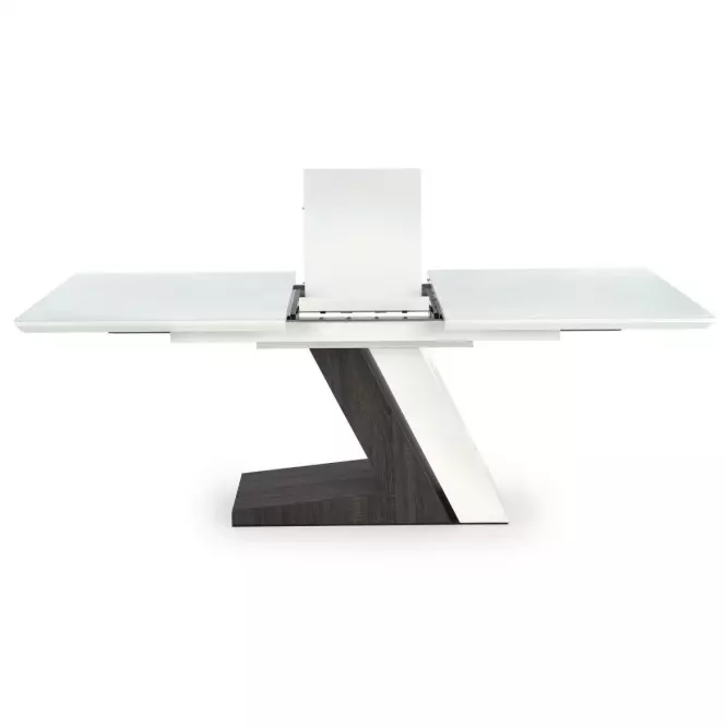 Rozkladací stôl Mortis 160/200x90cm Mdf – Biely/Tmavé Popolavý,7