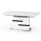 Rozkladací stôl Monaco 160/220x90cm Mdf/Oceľ – Biely/Popolavý