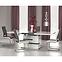 Rozkladací stôl Monaco 160/220x90cm Mdf/Oceľ – Biely/Popolavý,4