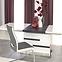 Rozkladací stôl Monaco 160/220x90cm Mdf/Oceľ – Biely/Popolavý,5