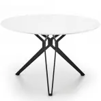 Stôl Pixel 120 Mdf/Oceľ – Biely/Čierna