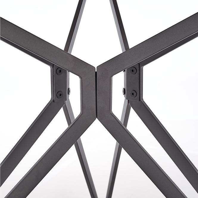 Stôl Pixel 120 Mdf/Oceľ – Biely/Čierna
