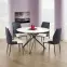 Stôl Pixel 120 Mdf/Oceľ – Biely/Čierna,5