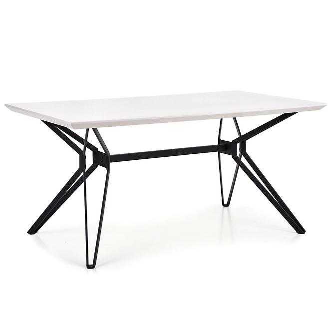 Stôl Pascal 160 Mdf/Oceľ – Biely/Čierna