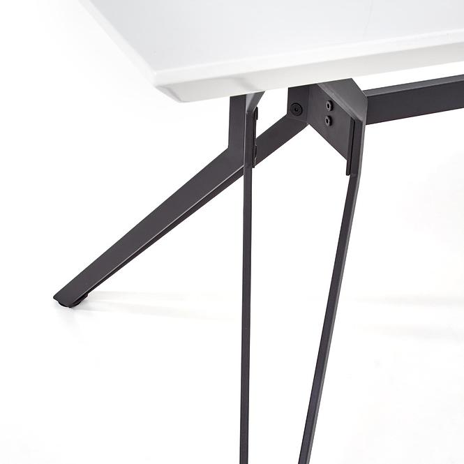 Stôl Pascal 160 Mdf/Oceľ – Biely/Čierna,6