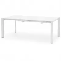 Rozkladací stôl Stanford Xl 130/250x80cm Mdf/Oceľ – Biely