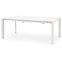 Rozkladací stôl Stanford Xl 130/250x80cm Mdf/Oceľ – Biely