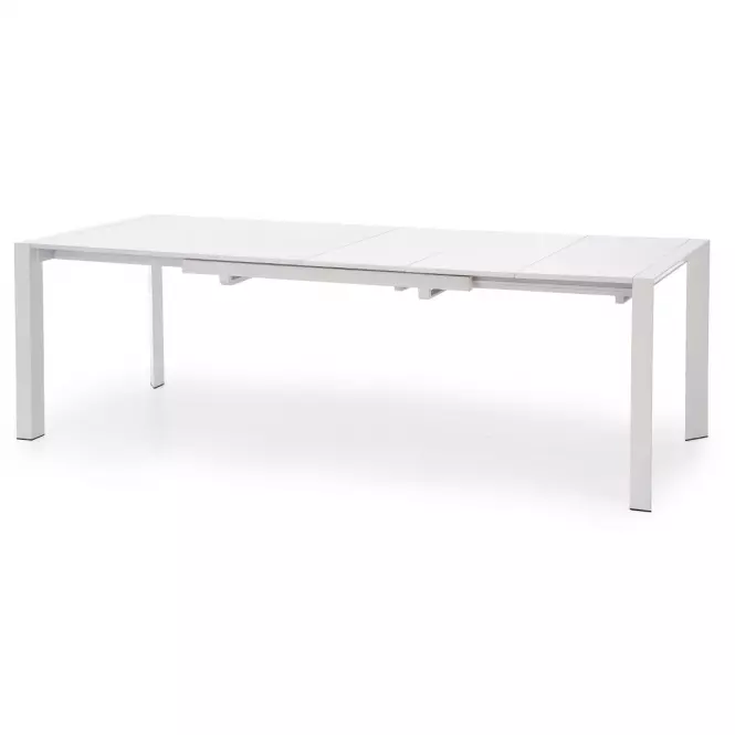 Rozkladací stôl Stanford Xl 130/250x80cm Mdf/Oceľ – Biely