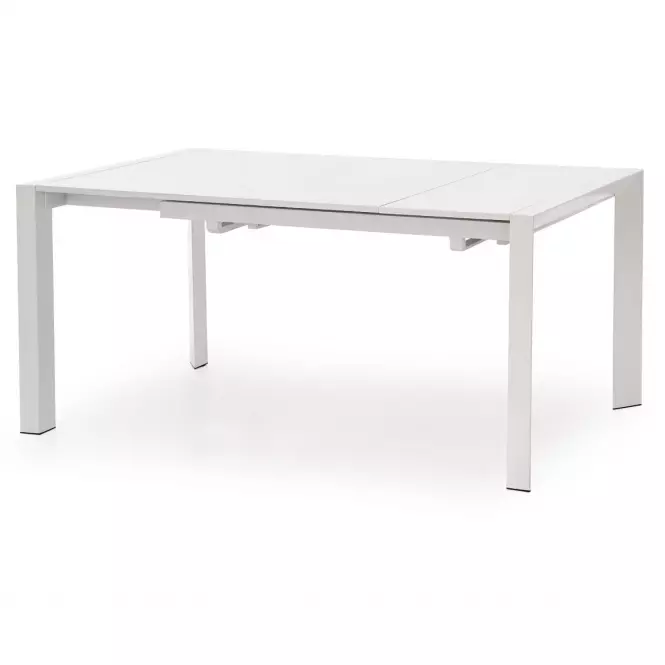 Rozkladací stôl Stanford Xl 130/250x80cm Mdf/Oceľ – Biely
