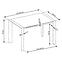 Rozkladací stôl Stanford Xl 130/250x80cm Mdf/Oceľ – Biely,5