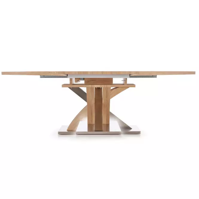 Rozkladací stôl Sandor 160/220x90cm  Mdf/Oceľ – Sonoma
