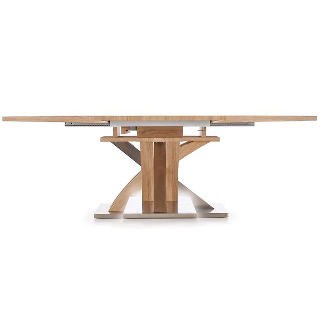 Rozkladací stôl Sandor 160/220x90cm  Mdf/Oceľ – Sonoma
