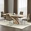 Rozkladací stôl Sandor 160/220x90cm  Mdf/Oceľ – Sonoma,6