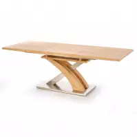 Rozkladací stôl Sandor 160/220x90cm  Mdf/Oceľ – Dub Zlatá