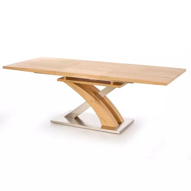 Rozkladací stôl Sandor 160/220x90cm  Mdf/Oceľ – Dub Zlatá