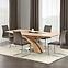 Rozkladací stôl Sandor 160/220x90cm  Mdf/Oceľ – Dub Zlatá,5