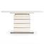 Rozkladací stôl Toronto 140/180x80cm Mdf/Sklo/Oceľ – Biely/Dub Zlatá,3