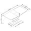 Rozkladací stôl Toronto 140/180x80cm Mdf/Sklo/Oceľ – Biely/Dub Zlatá,6