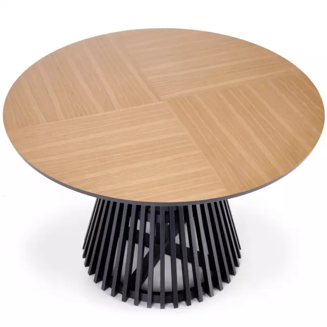Stôl Miyaki 120 Mdf/Drevo – Dub Naturalny/Čierna,3