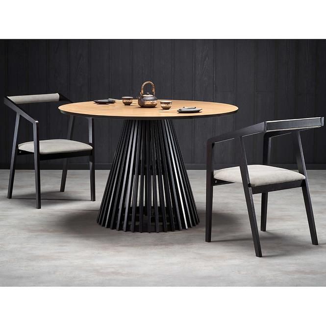 Stôl Miyaki 120 Mdf/Drevo – Dub Naturalny/Čierna,9