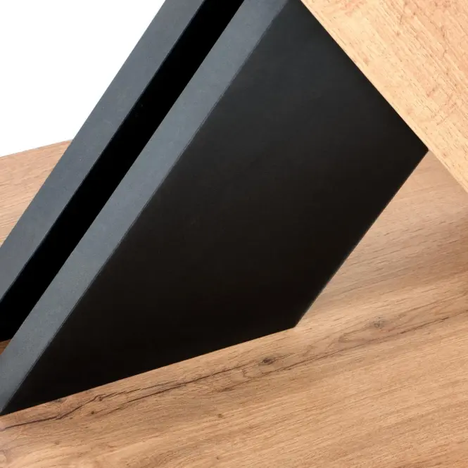 Rozkladací stôl Xarelto 130/175x85cm– Dub Wotan/Čierna,11