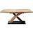 Rozkladací stôl Sandor 3 160/220x90cm  Mdf/Oceľ – Dub Zlatá/Čierna