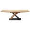 Rozkladací stôl Sandor 3 160/220x90cm  Mdf/Oceľ – Dub Zlatá/Čierna,2