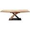 Rozkladací stôl Sandor 3 160/220x90cm  Mdf/Oceľ – Dub Zlatá/Čierna,2