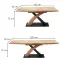 Rozkladací stôl Sandor 3 160/220x90cm  Mdf/Oceľ – Dub Zlatá/Čierna,3