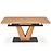 Rozkladací stôl Umberto 160/200x90cm Mdf/Oceľ – Dub Naturalny/Čierna