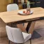 Rozkladací stôl Umberto 160/200x90cm Mdf/Oceľ – Dub Naturalny/Čierna,14