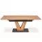 Rozkladací stôl Umberto 160/200x90cm Mdf/Oceľ – Dub Naturalny/Čierna,2