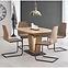 Rozkladací stôl Blacky 160/220x90cm Mdf/Oceľ – Dub Zlatá/Čierna,12