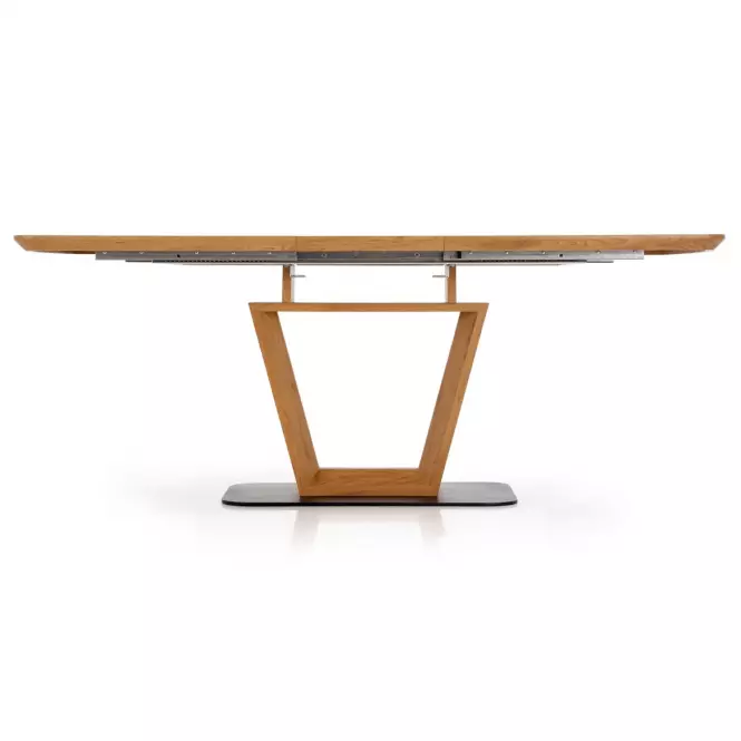 Rozkladací stôl Blacky 160/220x90cm Mdf/Oceľ – Dub Zlatá/Čierna