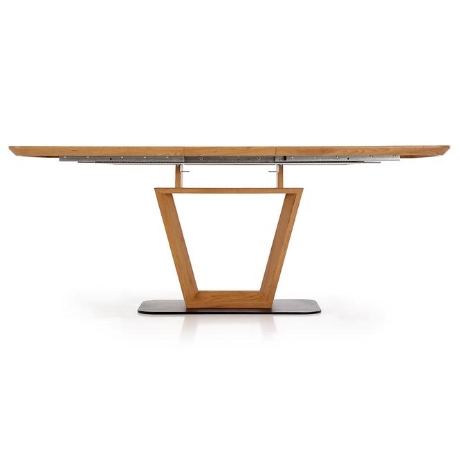 Rozkladací stôl Blacky 160/220x90cm Mdf/Oceľ – Dub Zlatá/Čierna