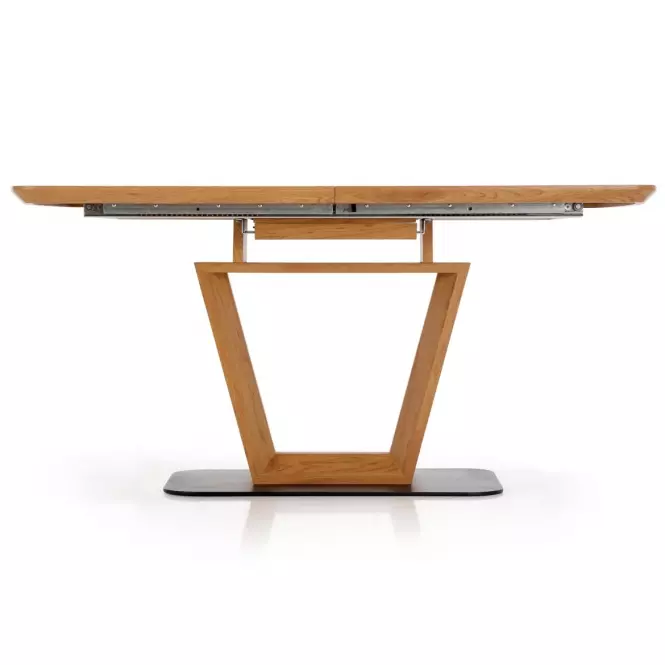 Rozkladací stôl Blacky 160/220x90cm Mdf/Oceľ – Dub Zlatá/Čierna
