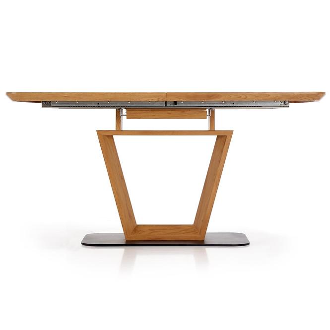 Rozkladací stôl Blacky 160/220x90cm Mdf/Oceľ – Dub Zlatá/Čierna
