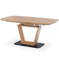 Rozkladací stôl Blacky 2 160/220x90cm Mdf/Oceľ – Dub Naturalny/Čierna