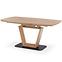 Rozkladací stôl Blacky 2 160/220x90cm Mdf/Oceľ – Dub Naturalny/Čierna