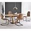 Rozkladací stôl Blacky 2 160/220x90cm Mdf/Oceľ – Dub Naturalny/Čierna,4