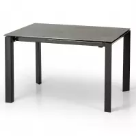 Rozkladací stôl Horizon 120/180x85cm keramika/oceľ – humo/čierna