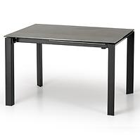 Rozkladací stôl Horizon 120/180x85cm keramika/oceľ – humo/čierna