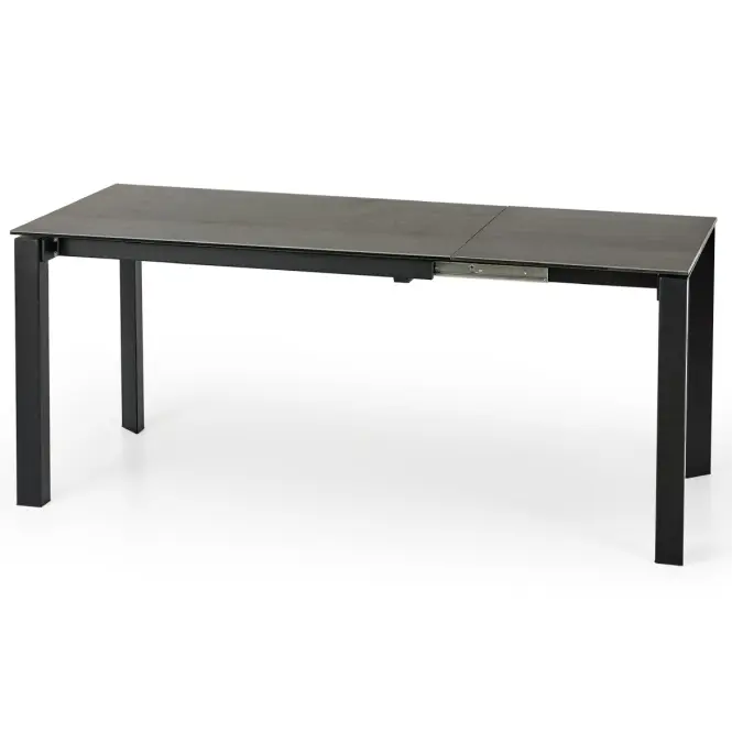 Rozkladací stôl Horizon 120/180x85cm keramika/oceľ – humo/čierna,2